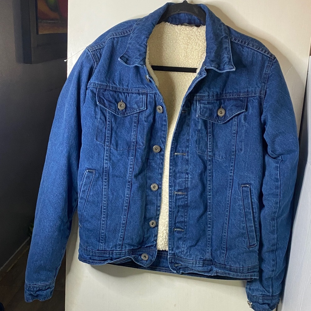 GENERATION Y Blue Denim Jacket with Cream Lining